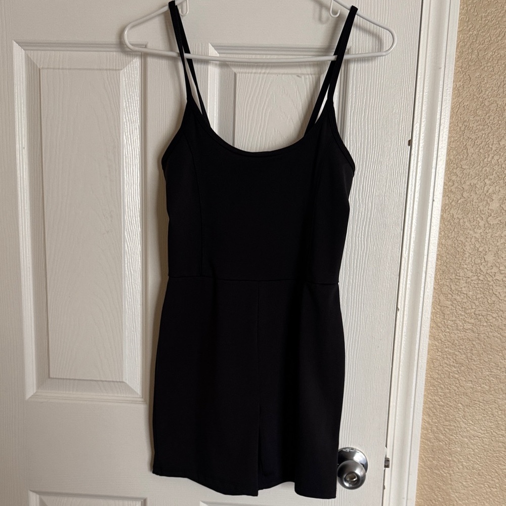 Black Sleeveless One Piece